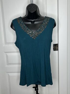 Mac & Jac sequin tank top